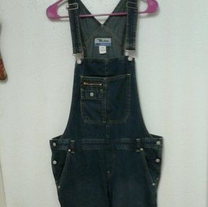 Old navy denim cargo overalls romper jumpsuit